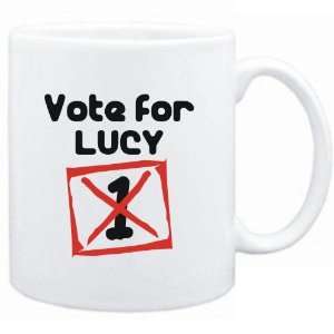    Mug White  Vote for Lucy  Female Names