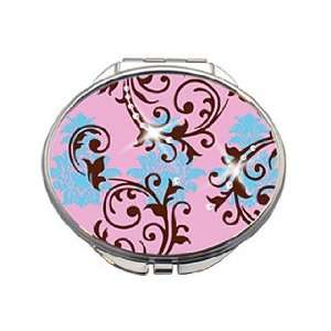 Crystallized Pink Scroll Mirror Compact *Retired*  Kitchen 