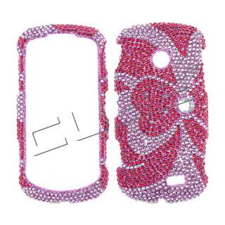   Solstice II 2 A817 Diamond Bling Case Cover  Pink Bow 101 Stone Cry