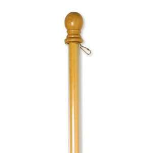  Weather Resistant Classic Wooden Flag Pole Patio, Lawn & Garden