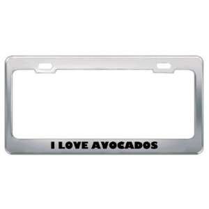 Love Avocados Food Eat Drink Food Eat Drink Metal License Plate 