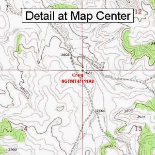   Quadrangle Map   Craig, Montana (Folded/Waterproof)