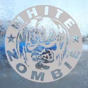  White Zombie Gray Decal Metal Band Truck Window Gray 