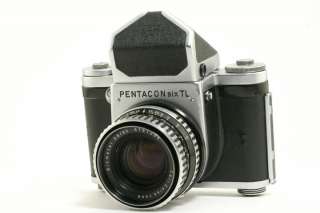 Pentacon six TL Film Camera with Biometer 80mm f/2.8 Lens and Prism 