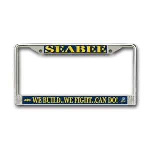  US Navy Seabee Can Do License Plate Frame 