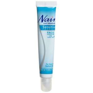  Nair Hair Remover Sensitive Formula Face Cream with Green 