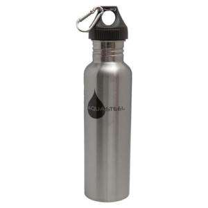 Stainless Steel Wide Mouth Water Bottle 27 oz Aquasteel  
