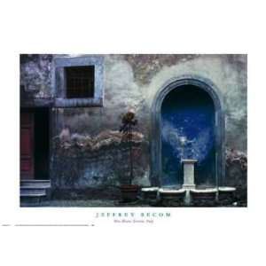  Blue Alcove, Orvieto, Italy by Jeffrey Becom. Size 23.00 X 