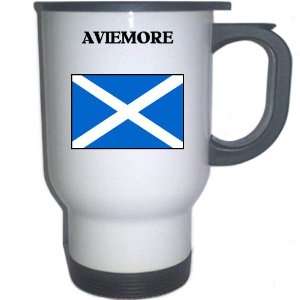  Scotland   AVIEMORE White Stainless Steel Mug 