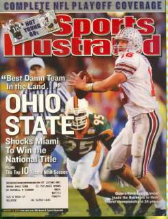 2003 Sports Illustrated Craig Krenzel Ohio State Champ  