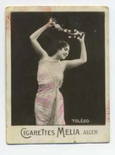 Tobacco Cigarette Card MELIA Theatre Lady PHOTO Toledo  