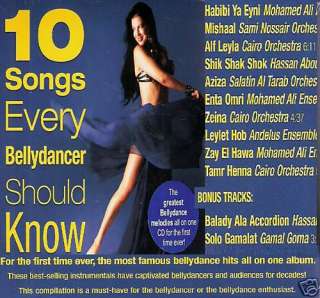10 SONGS Every BellyDancer Should Know Arabic Music CD 640615137922 