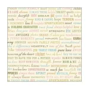Company Mothers Day Flat Paper 12X12 Classic Words; 25 Items/Order 