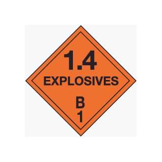  Explosives 1.4B 6 inch by 6 inch Magnetic Sign Office 