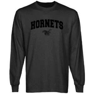  NCAA Alabama State Hornets Charcoal Logo Arch Long Sleeve 