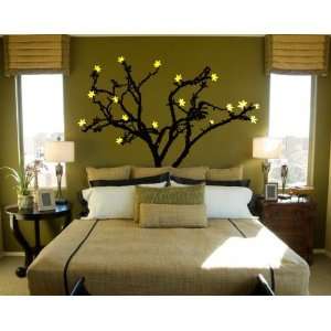   Wall Art Decal Sticker Tree Leaves Blossom (6ft Tall) 