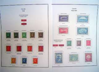 Canada 85 210 Color Stamp Album Pages   
