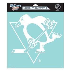  Pittsburgh Penguins 8x8 White Die Cut Decal Sports 