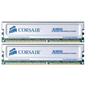  Corsair 2GB 2x184 DIMM non ECC DDR RAM (TWINX2048 3200PT 