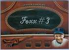 2011 Topps Series 2 JIMMIE FOXX Leather Nameplate As MGL JF  