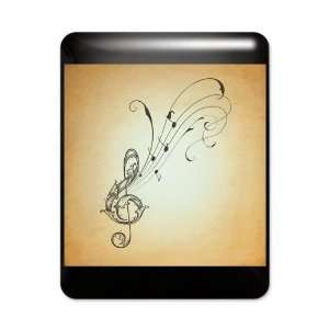  iPad Case Black Treble Clef Music Notes 