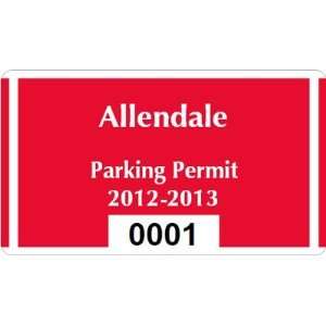  Parking Labels   Design CD12 Reflective Permanent Permit 
