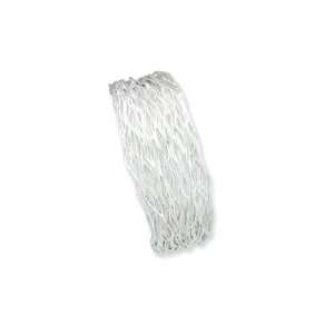  Sterling Silver Wavy Wire Cuff Bangle Bracelet QB405 