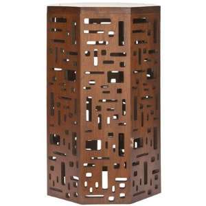  Cody Octogon End Table   Brown