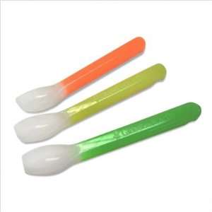 BabySafe 01379 3 Piece Silicone Baby Spoons Set Baby