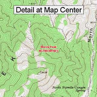   Topographic Quadrangle Map   Morey Peak, Nevada (Folded/Waterproof