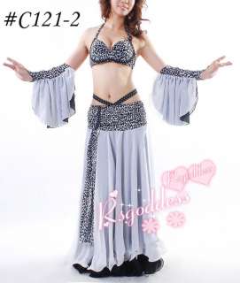 New belly dance 4  pics costume bra&skirt armbands  