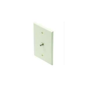    Midsize F Connector Wall Plate   Ivory Musical Instruments