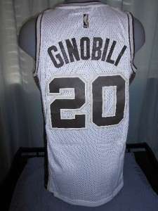 New Manu Ginobili #20 San Antonio SPURS Medium M Adidas Swingman Sewn 