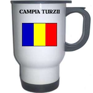  Romania   CAMPIA TURZII White Stainless Steel Mug 