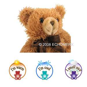 Aroma Latte Teddy Bear Hot /Cold Plush Stuffed animal Sootheze filled 