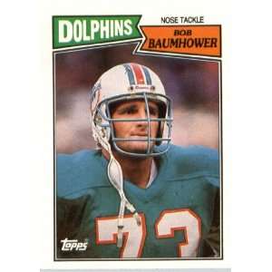  1987 Topps # 247 Bob Baumhower Miami Dolphins Football 