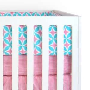  babystar Four Square Pink Crib Set Baby