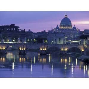  St. Peters and Ponte Sant Angelo, The Vatican, Rome 