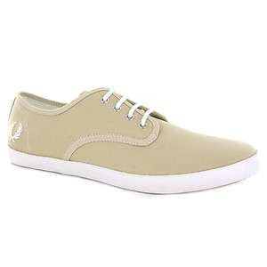 Fred Perry Foxx Twill Stone Textile Mens Trainers  