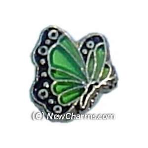  Butterfly Birthstone August Floating Locket Charm Jewelry