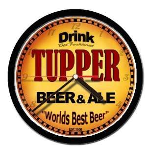  TUPPER beer and ale cerveza wall clock 