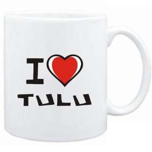  Mug White I love Tulu  Languages