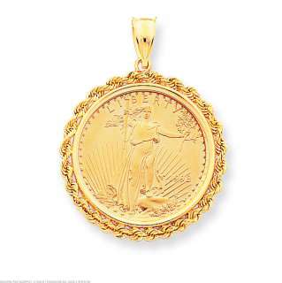 14K Yellow Gold Bezel for 1/2oz American Eagle Coin  