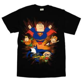 Family Guy Super Heroes Blast Off Cartoon TV Show T Shirt Officially 