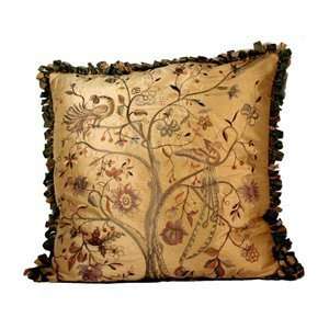  Zoe Decorative 8508 Floral Embroidered Decorative Pillow 