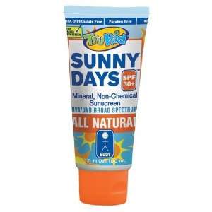  TruKid Sunny Days SPF 30+ Natural Sunsceen 3.5 oz. tube 