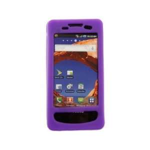 Silicone Phone Cover Case Dark Purple For Samsung Epic 4G 