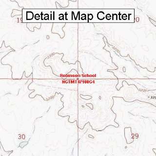  USGS Topographic Quadrangle Map   Robinson School, Montana 