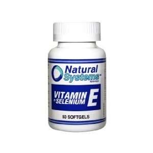  Natural Systems Vitamin E + Selenium 50 softgels Antioxidant 