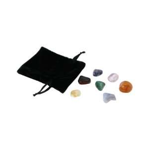  7 Chakra Stone Balancing / Energizing Kit in a Velour 